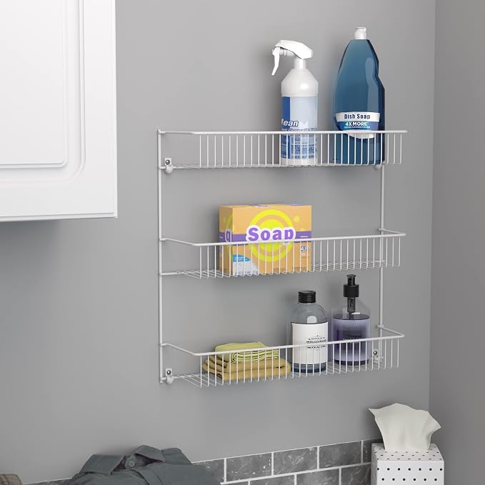 ClosetMaid 3-Tier Hanging Wall Mounted Metal Rack - Image 12