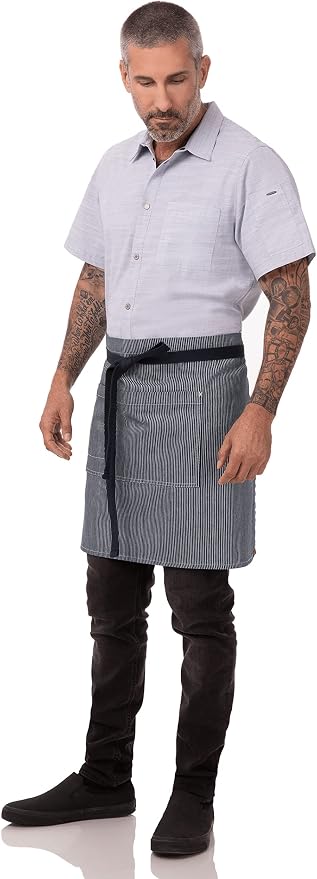 Chef Works Unisex Portland Half Bistro Apron - Image 2