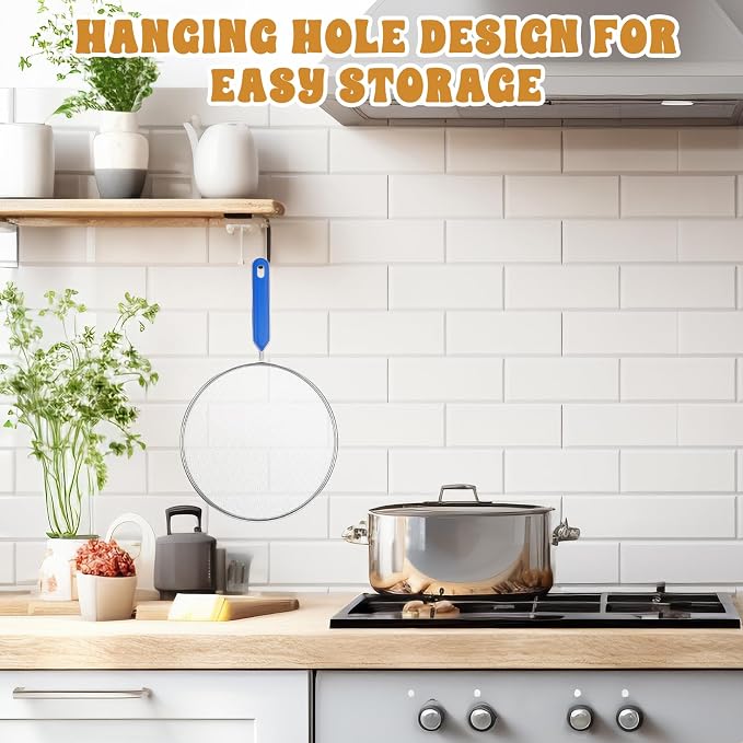 1PCS Splatter Screen for Frying Pan, 8Inch Stainless Steel Splatter Guard for - Image 7