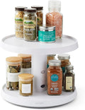 YouCopia Crazy Susan Two-Tier Turntable, Height-Adjustable Lazy Susan Organizer by YouCopia