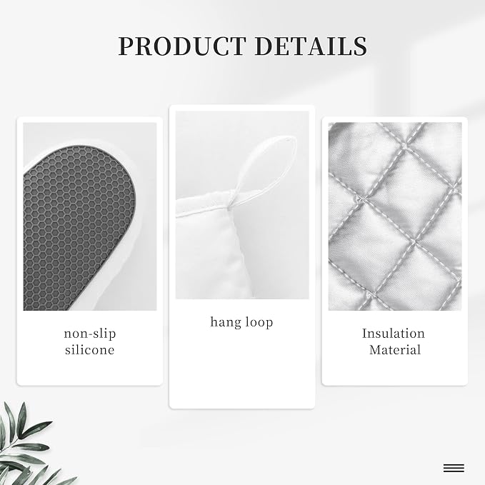Lemon Oven Mitts and Pot Holders Sets of 4, Resistant Hot Pads - Image 5
