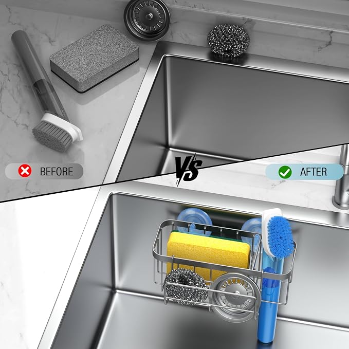 3-in-1 Kitchen Sink Caddy Organizer - Image 9