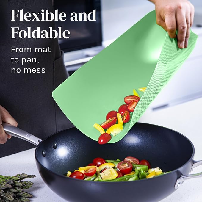 Cooler Kitchen Extra Thick Pastel Flexible Plastic Cutting Board Mats - Image 2