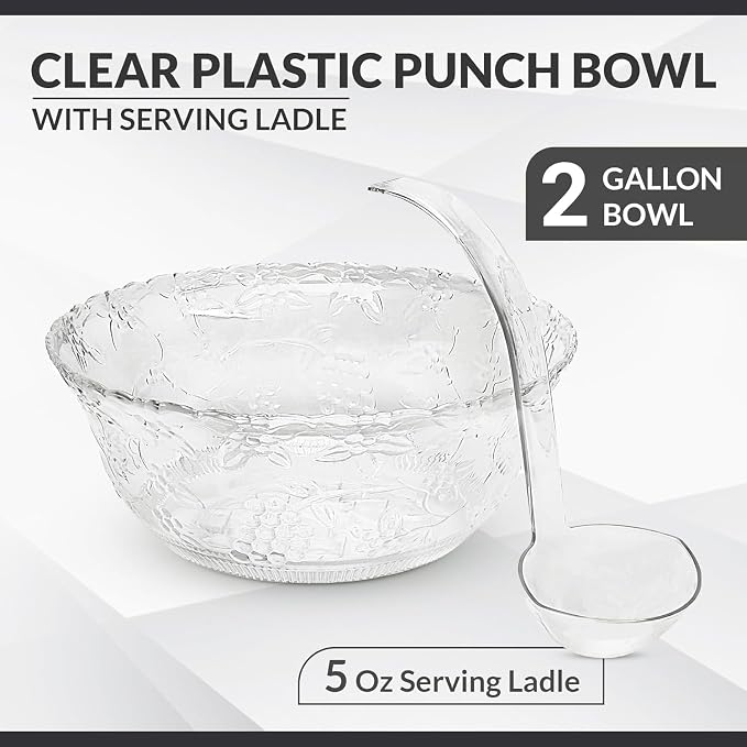 S.G Premium Quality Plastic Punch Bowl - Image 2
