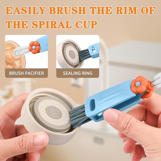 Wanme 3 in 1 Cup Lid Gap Cleaning Brush Set, Cup Lid Gap Cleaner, Home Kitchen - Image 4