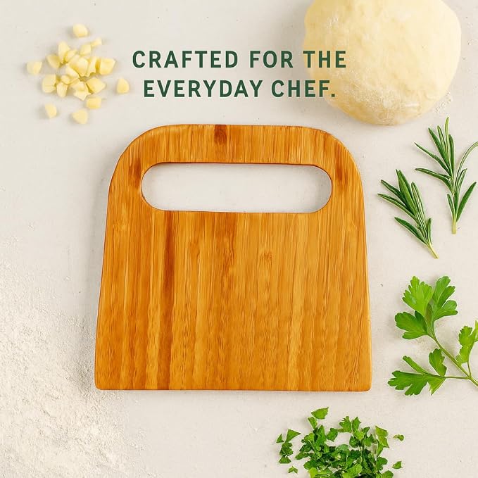 Mrs. Anderson’s Baking Bench Dough Scraper, Natural Bamboo 5.91" x 5.63" - Image 8