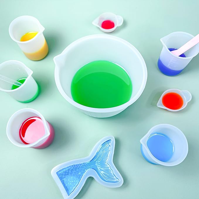Silicone Measuring Cups Kit for Resin, Epoxy Supplies Set - Image 5