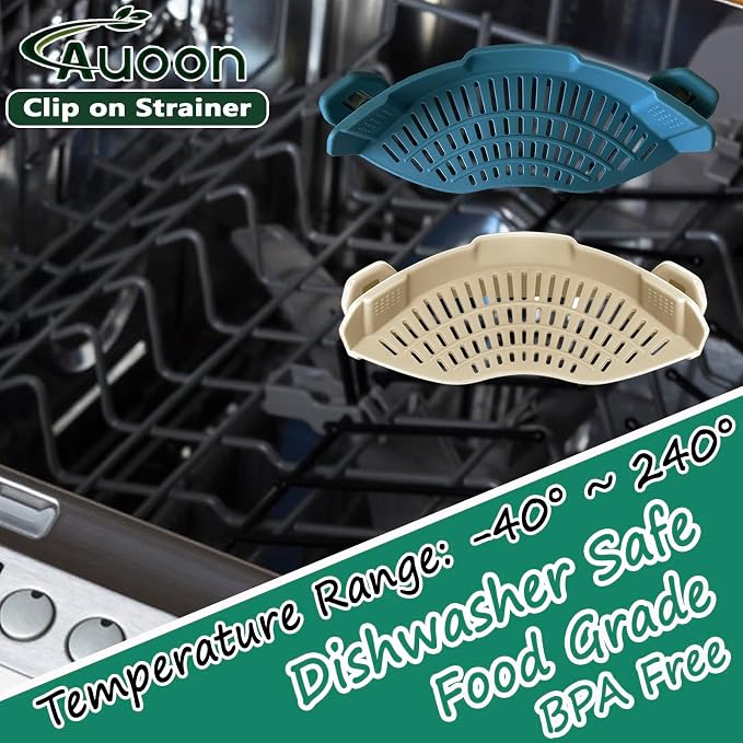 AUOON Clip On Strainer Silicone - Image 2