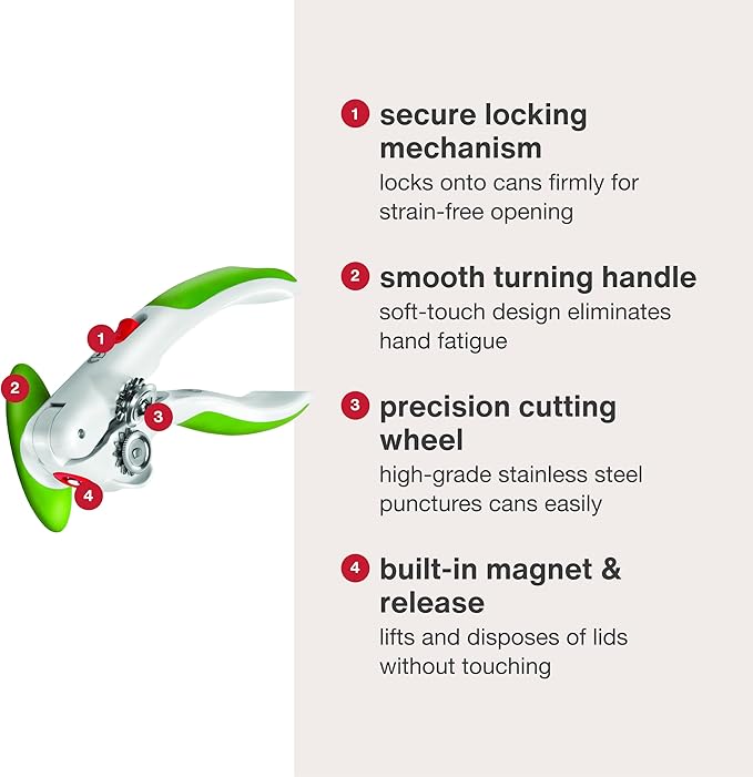 Zyliss Lock N' Lift Manual Can Opener - Image 5