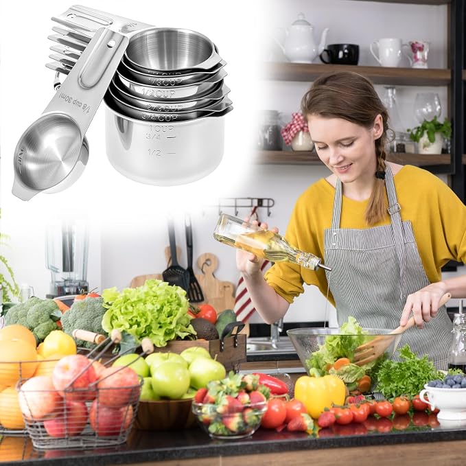 QWORK Stainless Steel Measuring Cups - Image 8