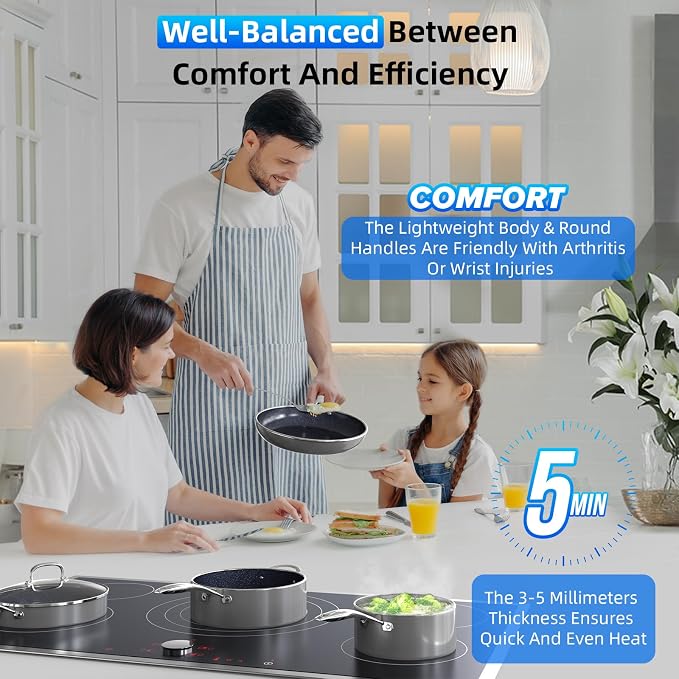 Deluxe DUXANO 14PC Healthy Pots and Pan - Image 2