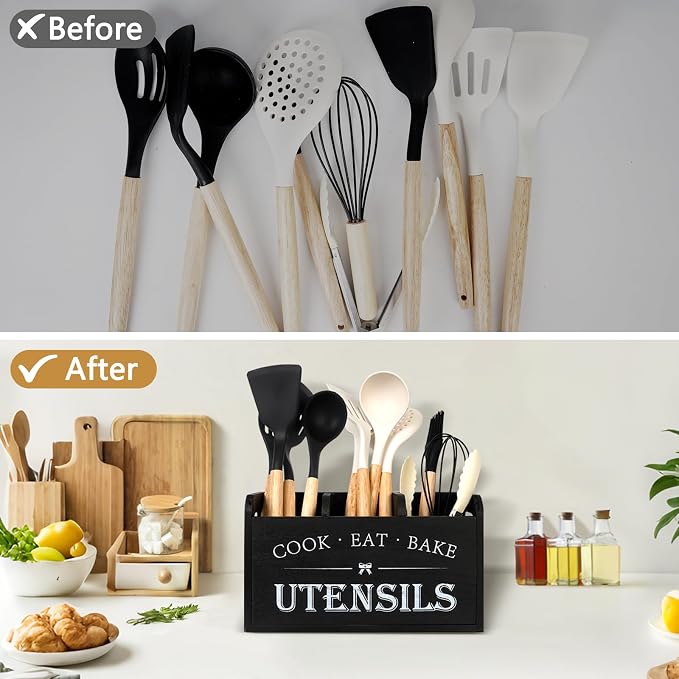 Farmhouse Cooking Utensils Organizer - Image 4
