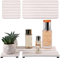 Set of 4 Bathroom Vanity Tray, Quick-Dry Diatomite Kitchen Tray by YEECOPON