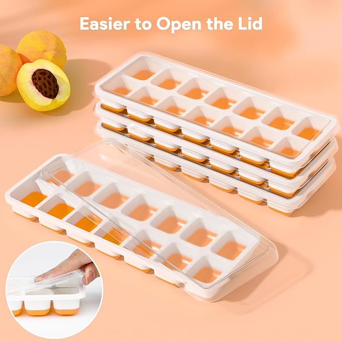 Ice Cube Trays 4 Pack, Airabc Silicone Ice Cube Trays - Image 7