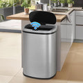 Dkeli 13 Gallon Automatic Motion Sensor Trash Can, Stainless Steel Touchless by DKELI