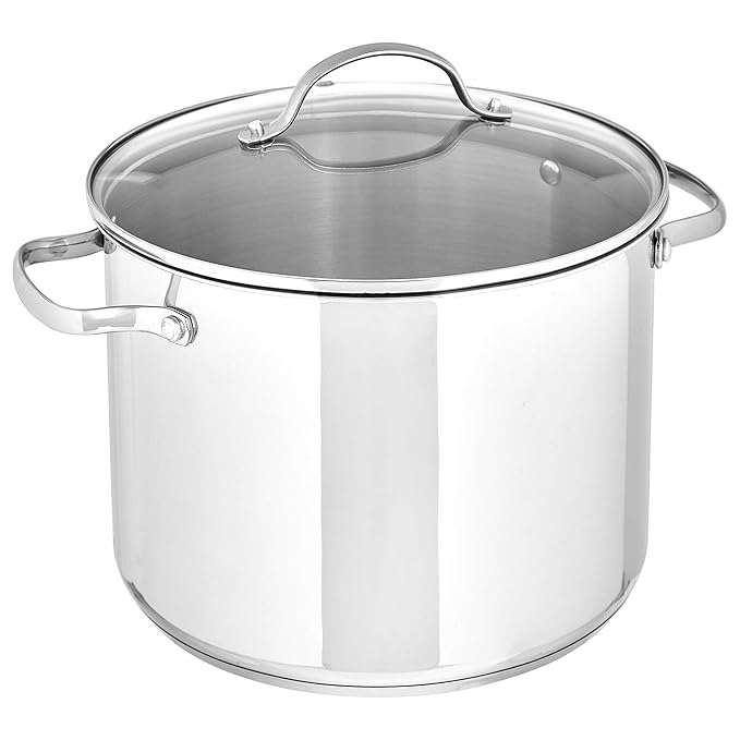 Amazon Basics Stainless Steel Induction Compatible Stock Pot by AmazonBasics