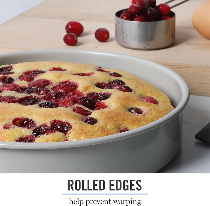 Martha Stewart Gallen 8 Inch Round Nonstick Carbon Steel Cake/Bake Pan - Image 5