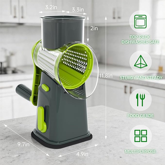 Ourokhome Rotary Cheese Grater Cheese Shredder - Image 6
