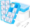 Ice Trays for Freezer with Lid and Bin, JRISBO 6 Pack Silicone Ice Cube Tray by Jrisbo