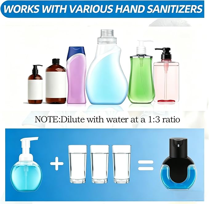 Automatic Soap Dispenser Touchless, Rechargeable Foaming Soap Dispenser - Image 3
