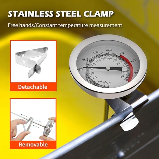 Candy Thermometer with Pot Clip & 8 Inch Probe Length - Image 3