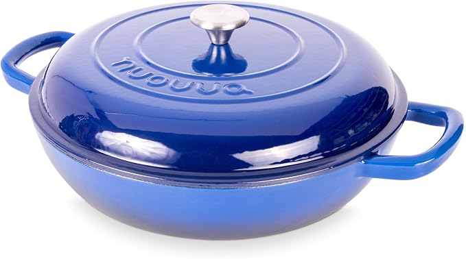 Shallow Cast Iron Casserole by Nuovva