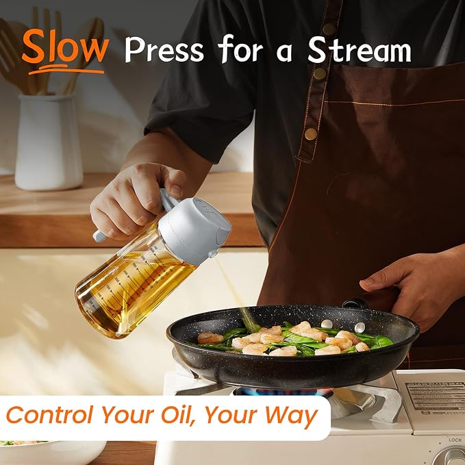 TrendPlain 16oz/470ml Glass Olive Oil Sprayer - Image 3