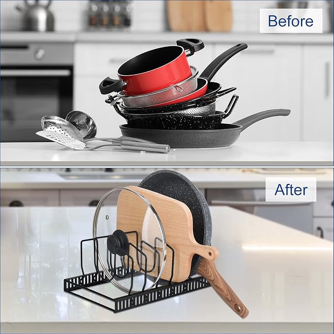 Toplife Pot Lids Organizer Rack - Image 3