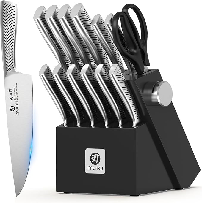 imarku 14-Piece Knife Block Set, Knife Set by imarku