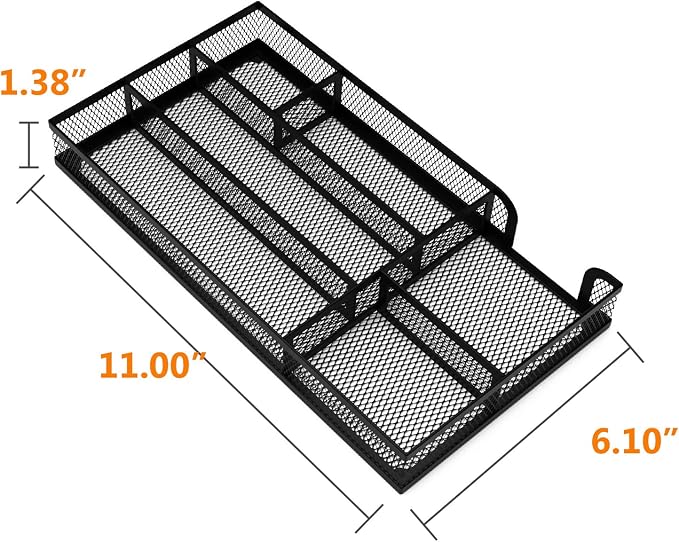 Desk Drawer Organizer, Metal Mesh Dividers Organizer - Image 4