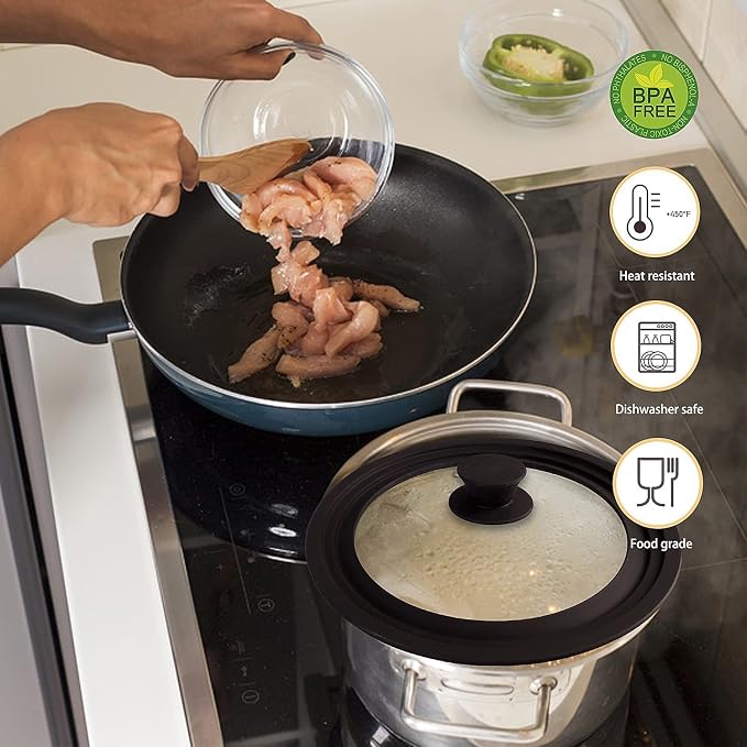 Ydeapi Universal Lids for Pots, Pans & Skillets - Image 6