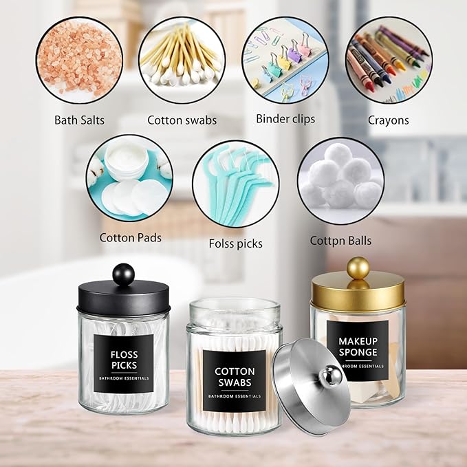 SheeChung 3-Pack Glass Apothecary Jars - Image 5