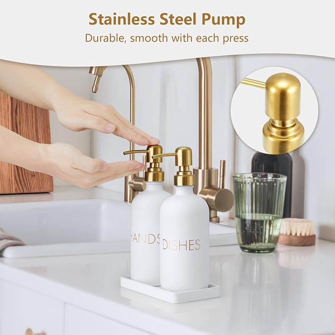 Glass Dish and Hand Soap Dispenser Set - Image 3