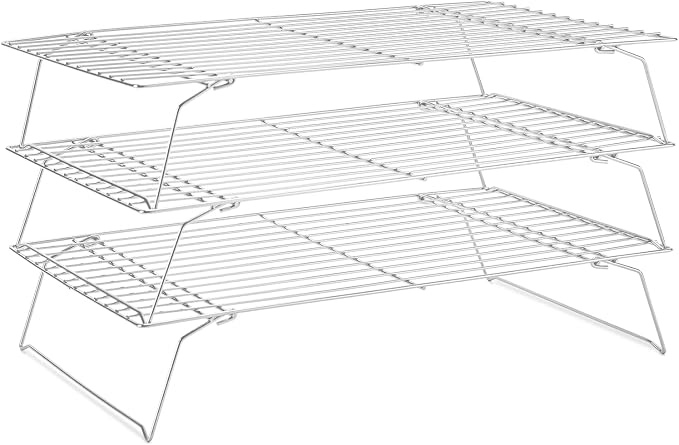 Cooling Rack for Baking 3 Tiers, Stainless Steel Baking Cooking Cooling Racks by Briout