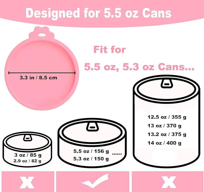 Comtim Cat Food Can Covers Lids - Image 2