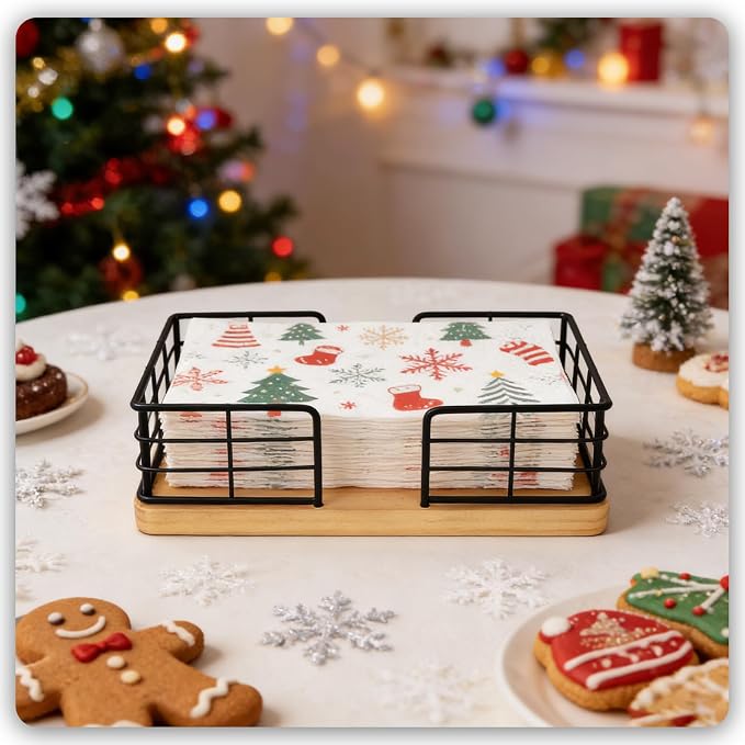 Kordory Wooden Guest Towel Holder Tray - Image 7