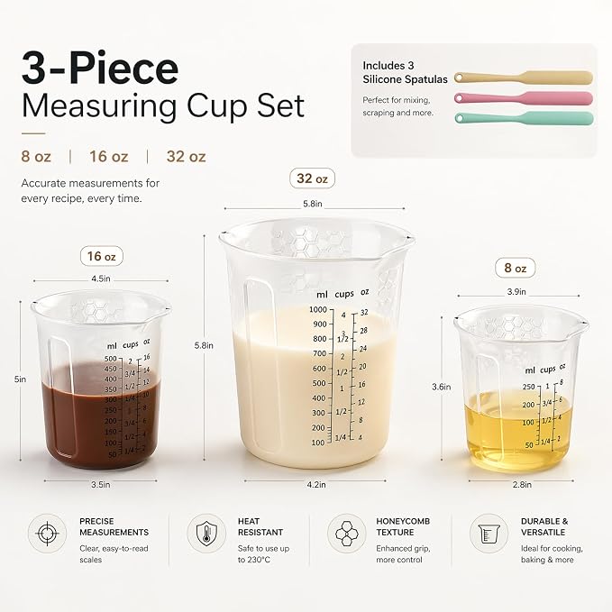 Palksky Silicone Measuring Cups Set - Image 6