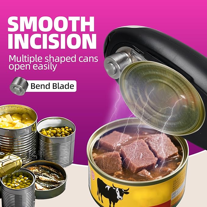 Rechargeable Electric Can Opener, Portable Gadgets Side Automatic Opener Can - Image 4