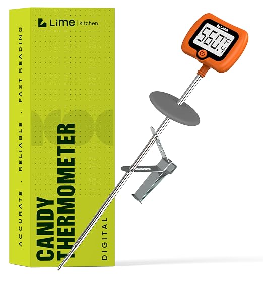 Digital Candy Thermometer with Pot Clip, Instant Read Kitchen Thermometer by Craft911byLIME
