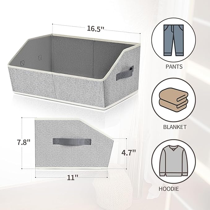 Homsorout Closet Organizers Bins 6 Packs - Image 8