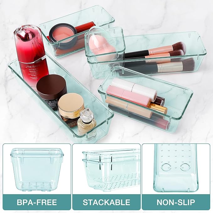 StorMiracle 13 PCS Drawer Organizer Set, 5 Varied Size Bathroom and kitchen - Image 3