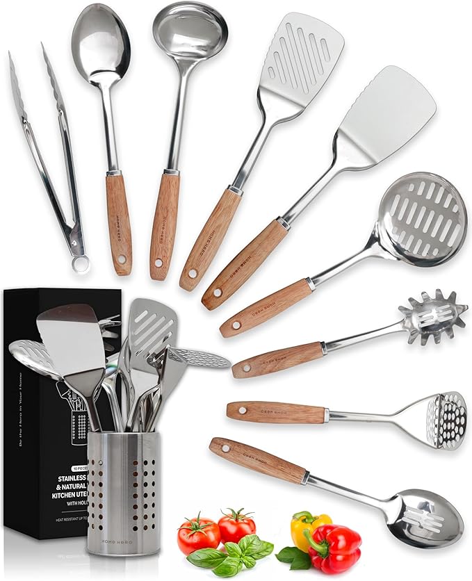 Home Hero Stainless Steel Kitchen Utensils Set by HomeHero