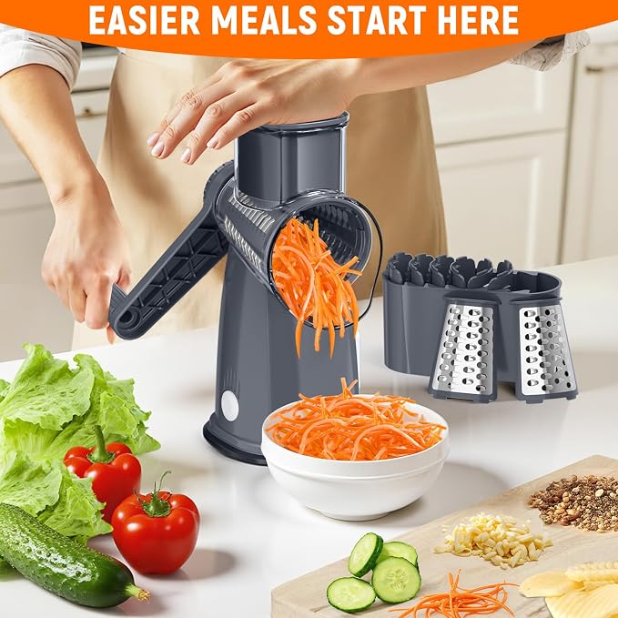 Rotary Cheese Grater Hand Crank - Image 7