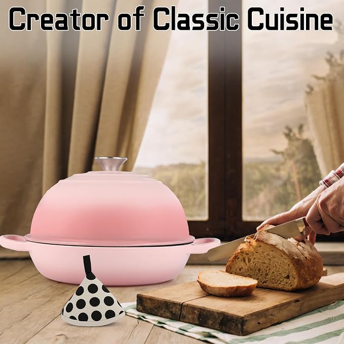 Enameled Cast Iron Bread Oven, Dutch Oven Pot - Image 6