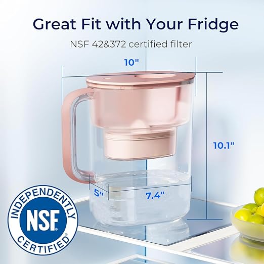 Waterdrop PT-07R Water Filter Pitcher, NSF Certified, 200-Gallon Long-Life - Image 2