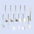 Stainless Steel Kitchen Utensils 12 Pcs, Small Cooking Utensils Set, Serving by NIITAWH