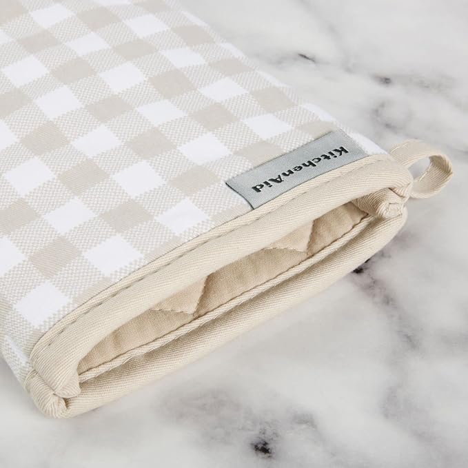 KitchenAid Gingham Oven Mitt 2-Pack Set - Image 3