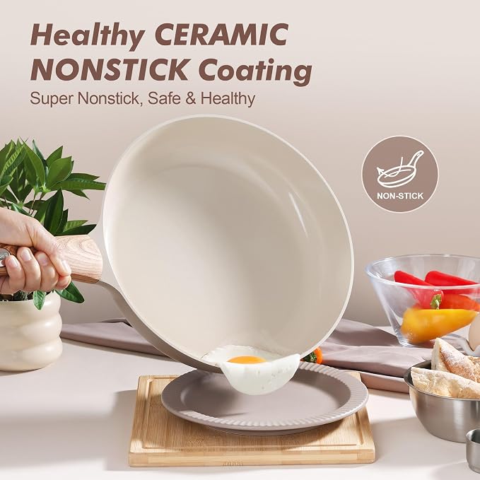 SENSARTE Ceramic Nonstick Frying Pan Skillet - Image 2
