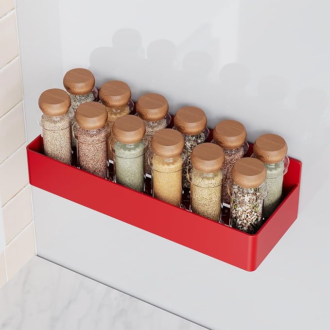 Mystozer Magnetic Spice Rack for Refrigerator, Kitchen Organizer and Storage - Image 2