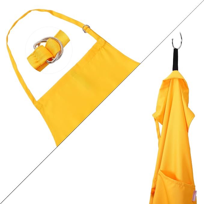 Orange Yellow Apron for Women - Image 3